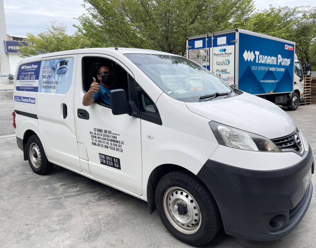 tsunami pump team van