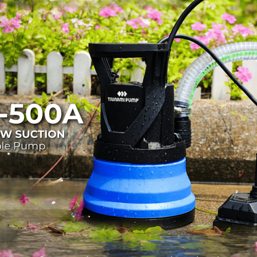 LSP-500A: The Best Ultra Low Suction Submersible Pump in Malaysia for Dewatering